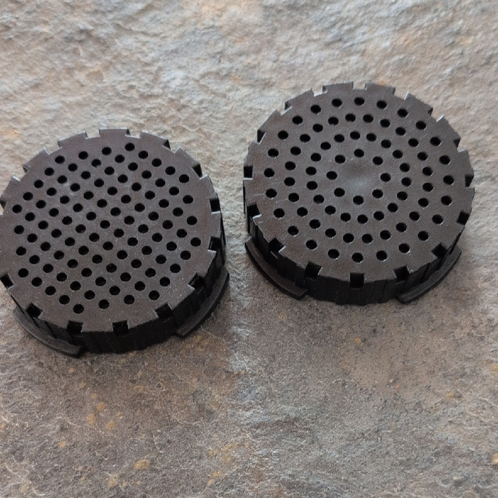 Black Circular Vent Covers